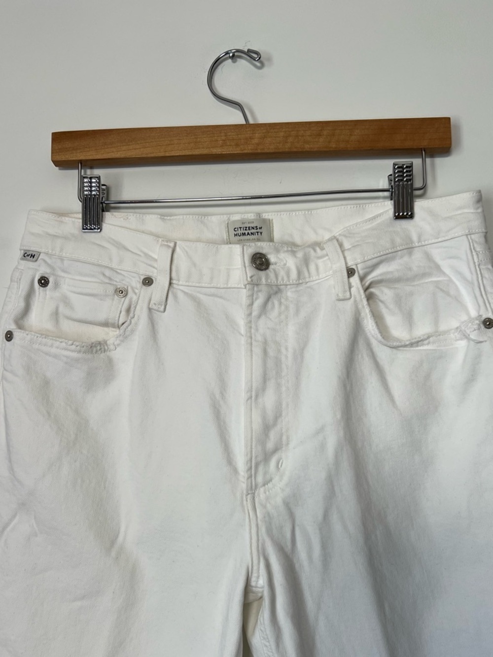 Citizens of Humanity Daphne Crop White 30 Premium Vintage Denim - Picture 4 of 15